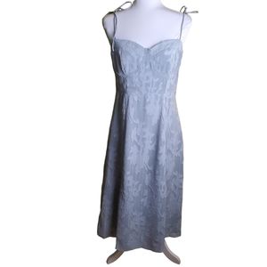 NWT Lulu’s Loveliest Looks Dusty Blue Midi Dress Size Large